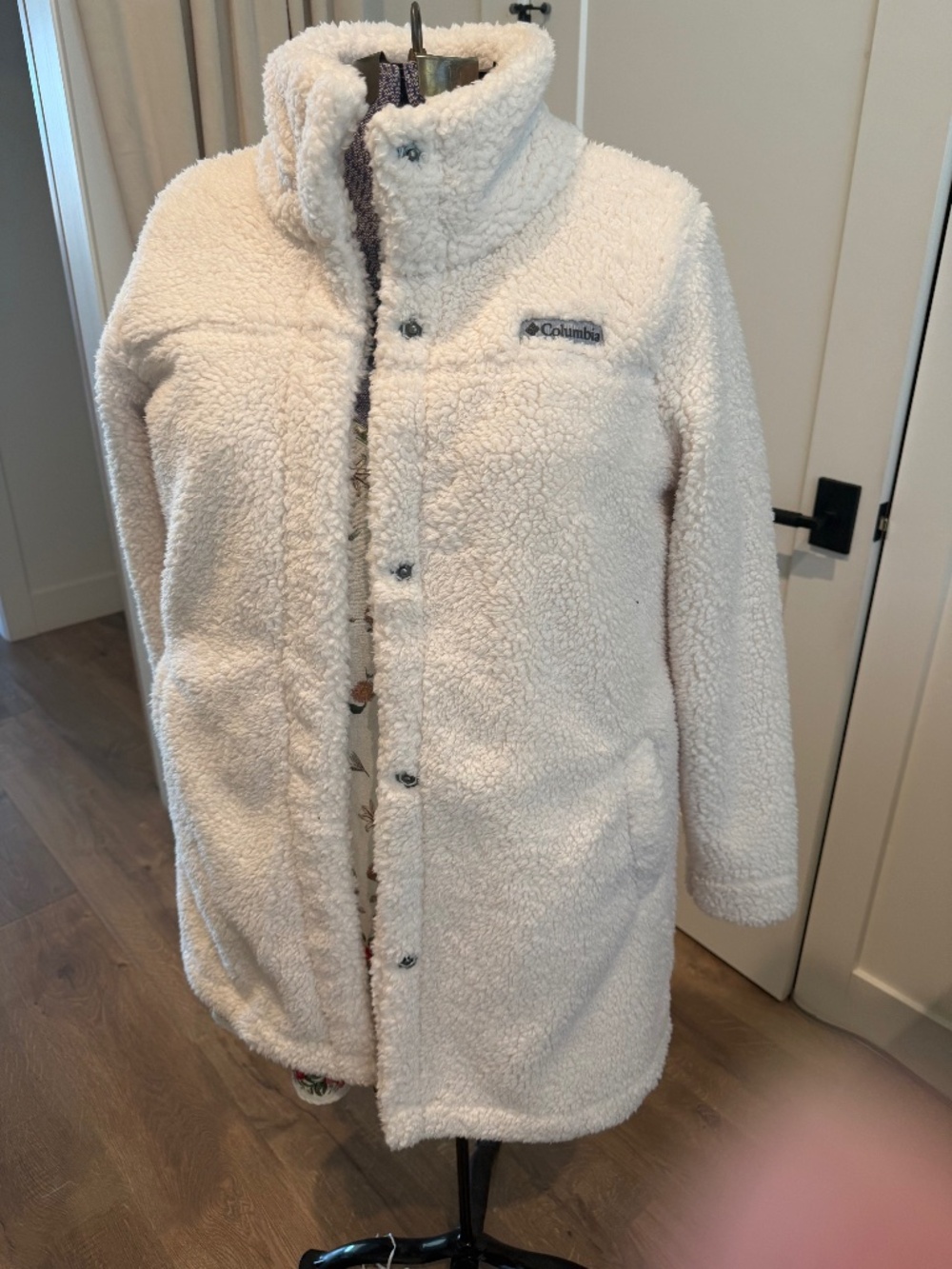 Columbia fleece long coat/jacket